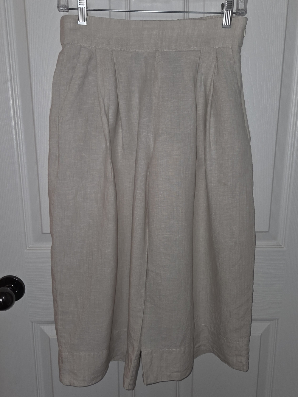 GAP Neutral Beige Linen Coulotte, 2P